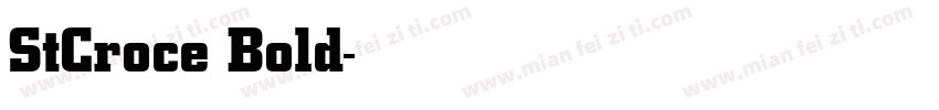StCroce Bold字体转换